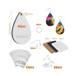 Sublimation Earring Blanks for Jewelry Making DIY Craft
