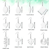 Sublimation Earring Heat Transfer Wire Hooks Earrings Unfinished Teardrop