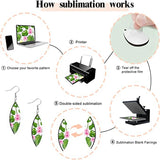 DIY Sublimation Earring Blanks with Hooks & Tassels