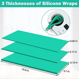 Green Silicone Mug Wrap for Heat Press Sublimation Machine, 3 Thicknesses