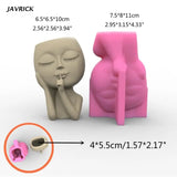 Succulent Flower Pot Silicone Mold Big Head Doll Resin Casting Mold