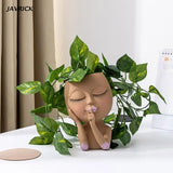Succulent Flower Pot Silicone Mold Big Head Doll Resin Casting Mold