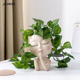 Succulent Flower Pot Silicone Mold Big Head Doll Resin Casting Mold