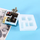 Silicone Succulent Flower Potted Mold for Epoxy Resin Jewelry