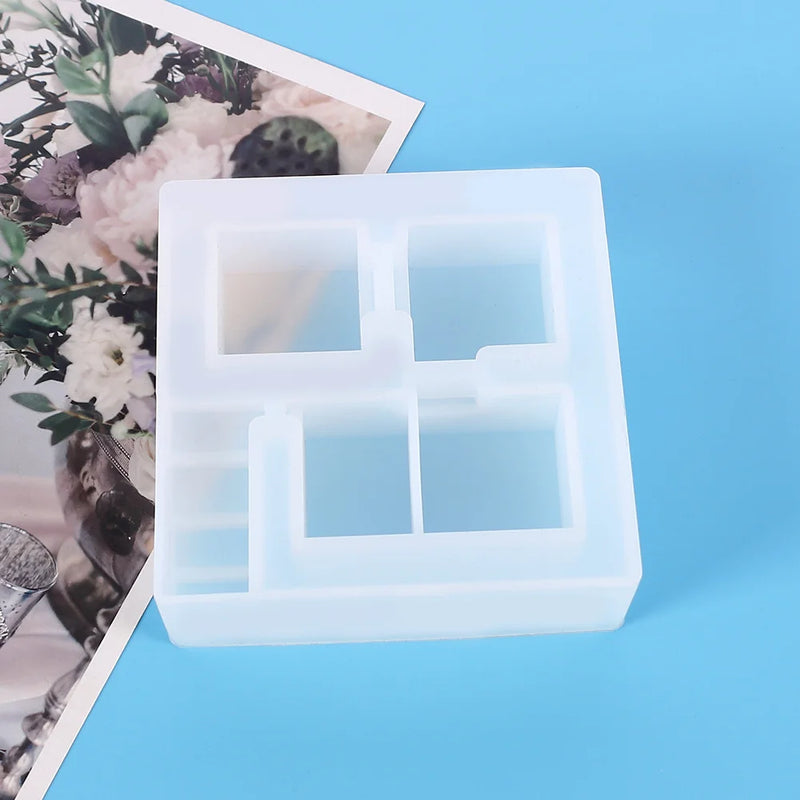Silicone Succulent Flower Potted Mold for Epoxy Resin Jewelry