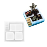 Silicone Succulent Flower Potted Mold for Epoxy Resin Jewelry