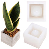 Succulent Plant Flower Pot Silicone Mold Soap Bottle Ashtray Candle Holder
