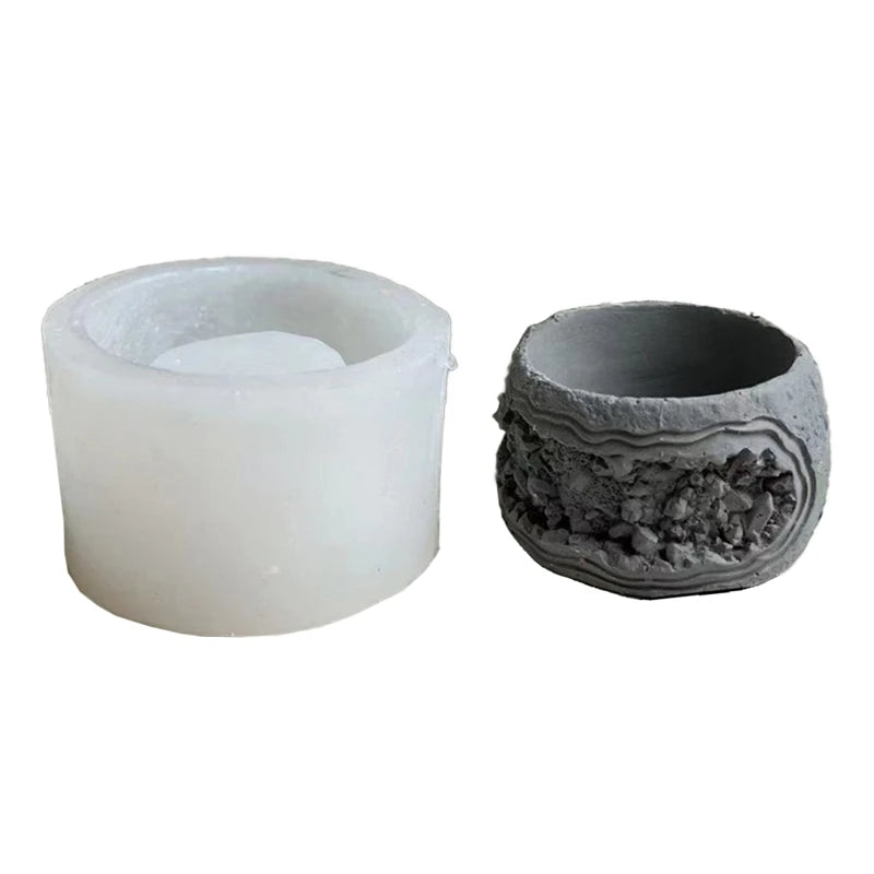 Succulent Plant Pot Silicone Mold - Pen Holder Storage Cup