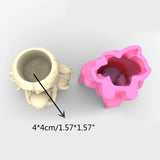 Succulent Planter Silicone Mold Cement Gypsum Epoxy Resin Casting Mold