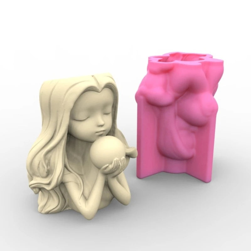 Succulent Planter Silicone Mold Cement Gypsum Epoxy Resin Casting Mold