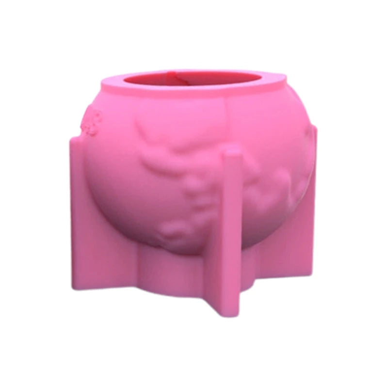 Succulent Flower Pot Resin Mold DIY Garden Concrete Candle Holder Crafts