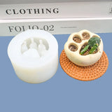 Succulent Flower Pot Resin Mold DIY Garden Concrete Candle Holder Craft