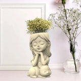 Succulents Flower Pot Resin Silicone Mold for DIY Garden Decor