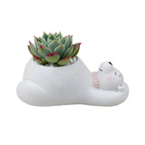 Silicone Succulent Flower Pot Mold DIY Concrete Candle Holder Crafts