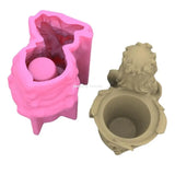 DIY Succulents Flower Pot Resin Silicone Mold for Garden Concrete Crafts