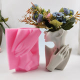 Resin Succulents Flower Pot Silicone Mold for DIY Garden Concrete Crafts