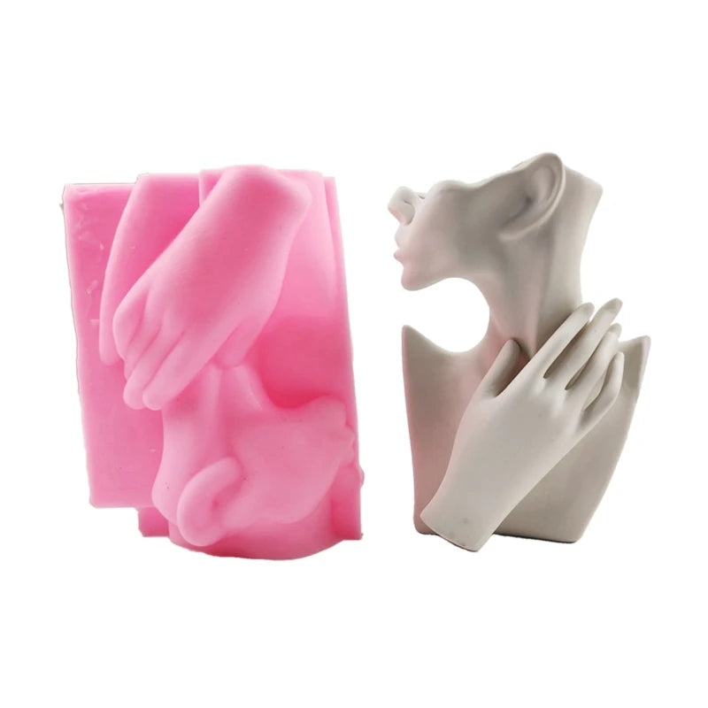 Resin Succulents Flower Pot Silicone Mold for DIY Garden Concrete Crafts