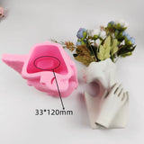 Resin Succulents Flower Pot Silicone Mold for DIY Garden Concrete Crafts