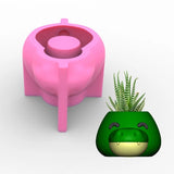Succulents Flower Pot Resin Silicone Mold for DIY Garden Flower Pot