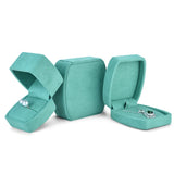Suede Ring Box Single Pearl Stud Earrings Pendant Necklace Bracelet Packaging