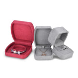Suede Ring Box Single Pearl Stud Earrings Pendant Necklace Bracelet Packaging