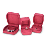 Suede Ring Box Single Pearl Stud Earrings Pendant Necklace Bracelet Packaging