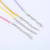 Suede Cord 27mm 30pcs/Lot Mix Colour Velvet Cord Necklace Rope