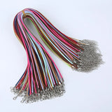 Suede Cord 27mm 30pcs/Lot Mix Colour Velvet Cord Necklace Rope