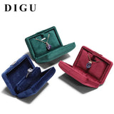 Suede Proposal Ring Box Jewelry Storage Box