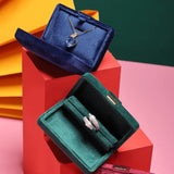 Suede Proposal Ring Box Jewelry Storage Box