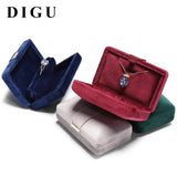 Suede Proposal Ring Box Jewelry Storage Box