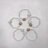 Boho Jewelry Valentines' Bracelets Set Acrylic Resin Beads for Women