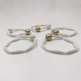 Boho Jewelry Valentines' Bracelets Set Acrylic Resin Beads for Women
