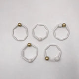 Boho Jewelry Valentines' Bracelets Set Acrylic Resin Beads for Women