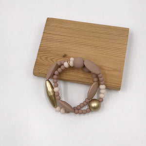 Boho Charm Glass Resin Beads Bracelets for Women