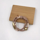 Boho Charm Glass Resin Beads Bracelets for Women