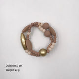 Boho Charm Glass Resin Beads Bracelets for Women