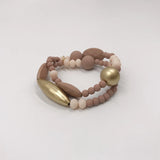 Boho Charm Glass Resin Beads Bracelets for Women