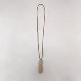 Boho Sweater Chain Long Necklace Pendants Suede Cord Resin Stone Beads