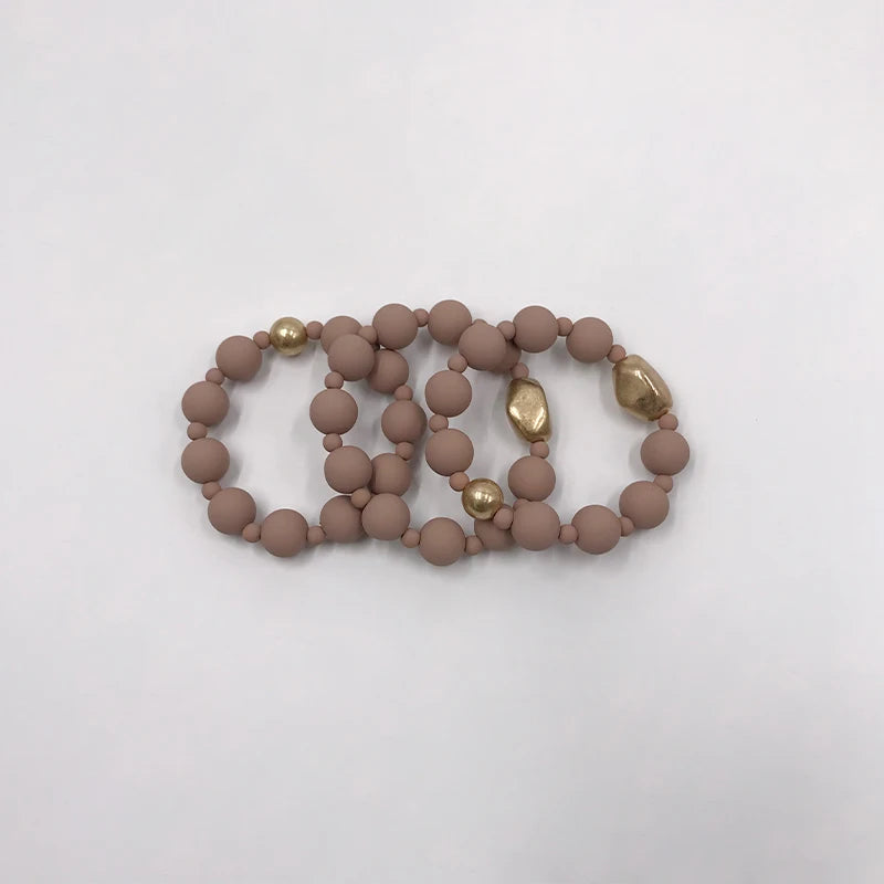 Boho Jewelry Valentines' Gift Elastic Bracelets Set for Women