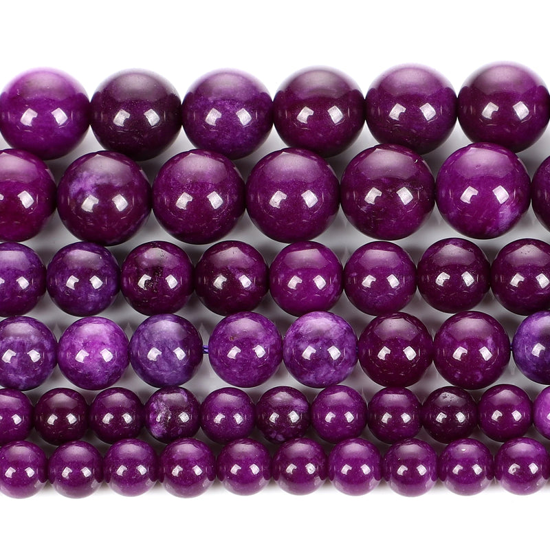 Sugilite Purple Stone Beads for Jewelry Making DIY
