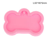 Dog Bone Shape Silicone Mold for Key Chain Pendant