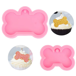 Dog Bone Shape Silicone Mold for Key Chain Pendant