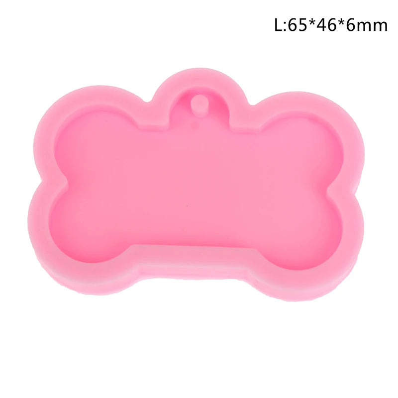 Dog Bone Shape Silicone Mold for Key Chain Pendant