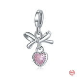 925 Silver Butterfly Pendant Nail Polish Dumbbell Love Charms Beads