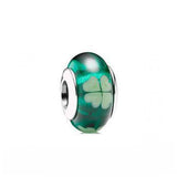 925 Silver Bracelet Jewelry Logo Glass Charms For Making