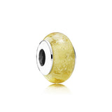 925 Silver Bracelet Jewelry Logo Glass Charms For Making