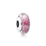 925 Silver Bracelet Jewelry Logo Glass Charms For Making