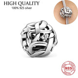 S925 Sterling Silver Owl Birthday Cake Charm Necklace