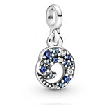 Summer S925 Sterling Silver Charm Bracelet, Heart-shaped Stars